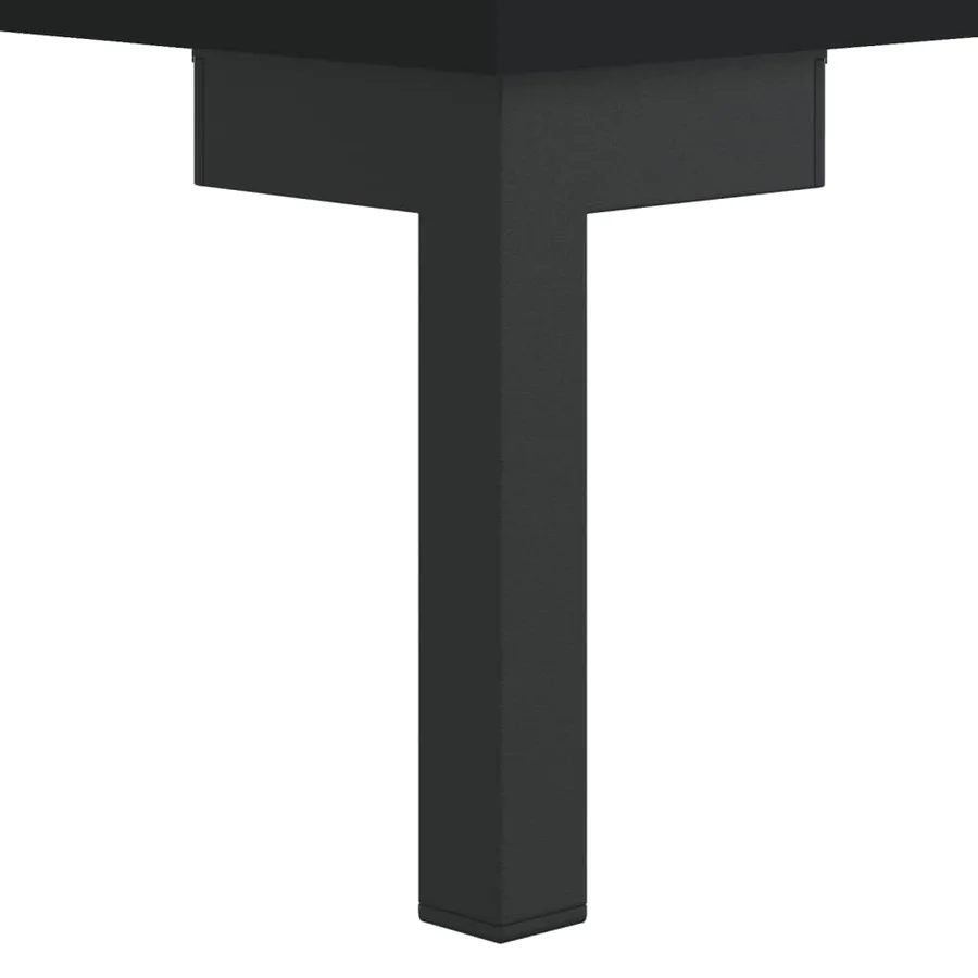Table basse noir 102x50x40 cm bois d'ingénierie - 11
