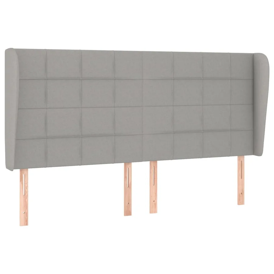 Sommier à lattes de lit avec matelas Gris clair 160x200cm Tissu - 6