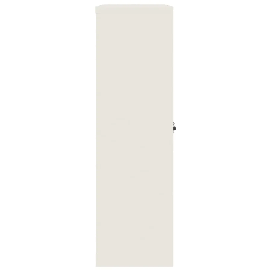 Classeur blanc 90x40x140 cm acier - 5