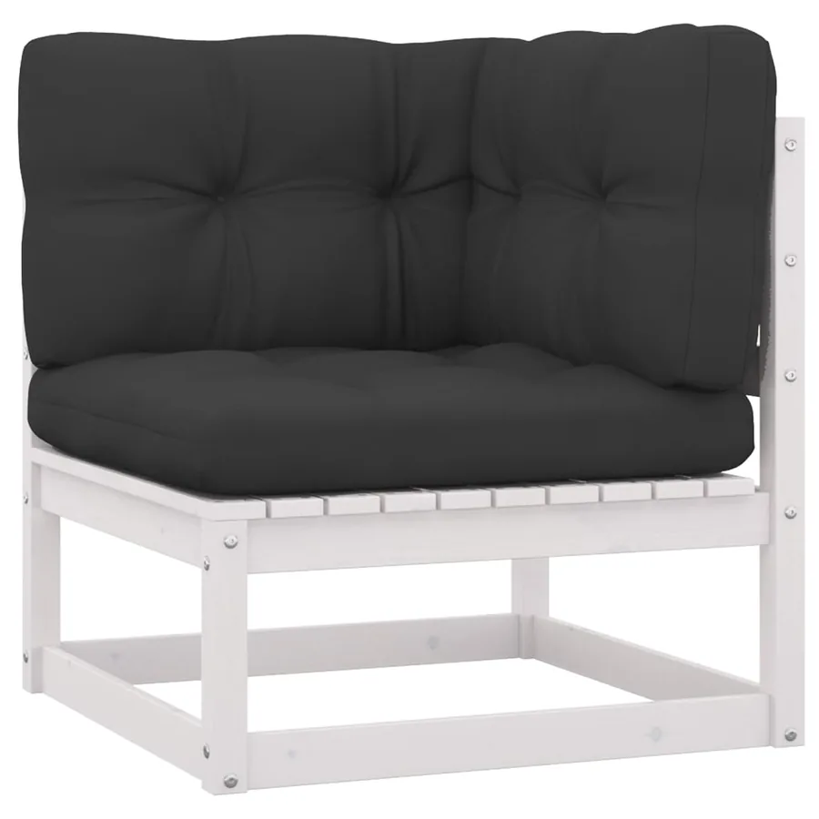 Salon de jardin 8 pcs avec coussins Bois de pin massif - 3