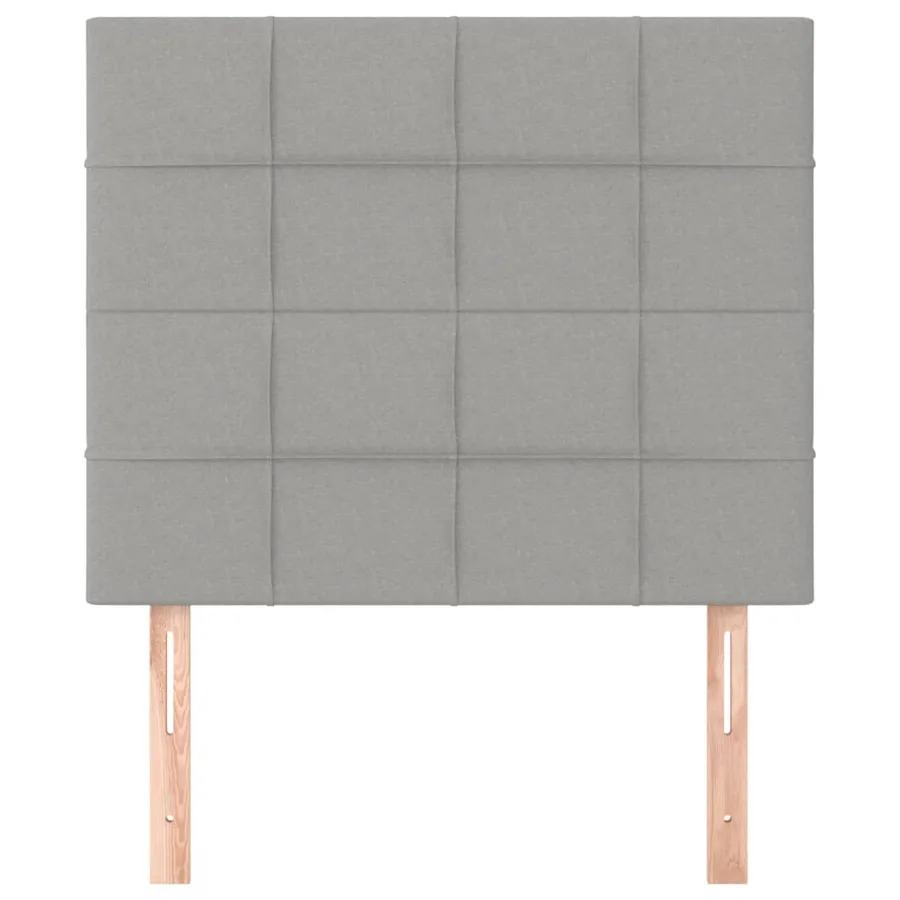 Tête de lit Gris clair 100x5x118/128 cm Tissu - 3