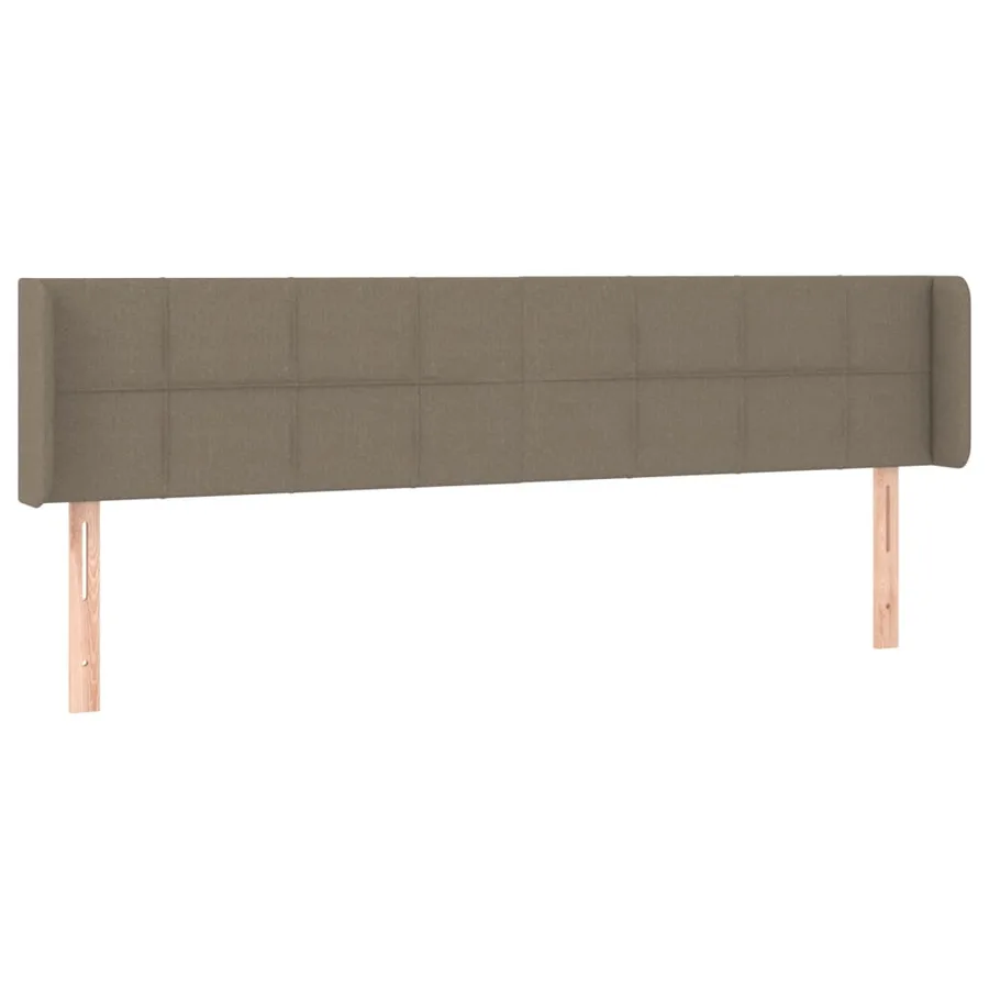 Tête de lit avec oreilles Taupe 163x16x78/88 cm Tissu - 2