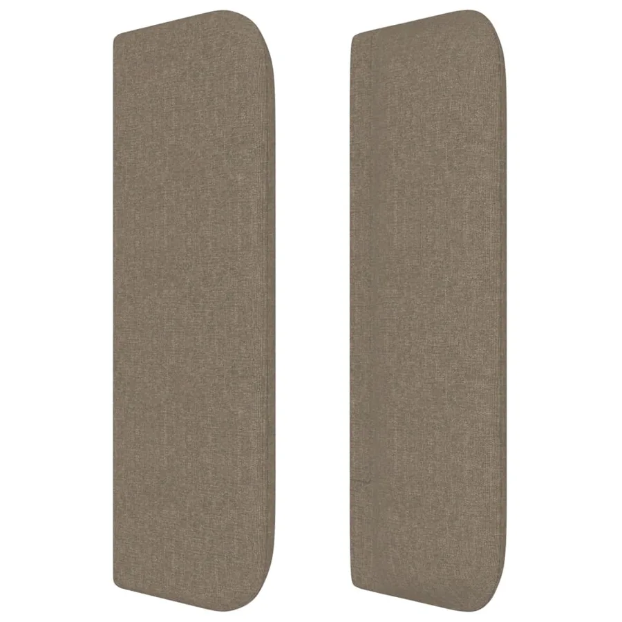 Tête de lit avec oreilles Taupe 163x16x78/88 cm Tissu - 4