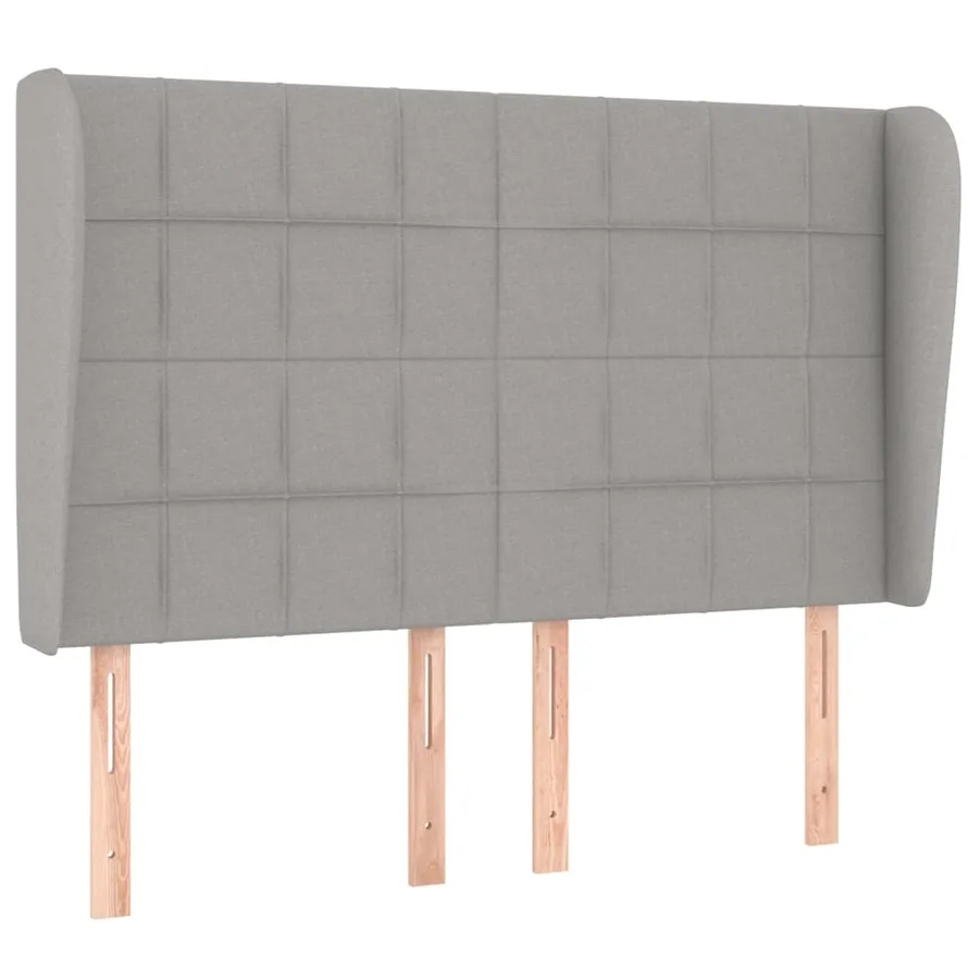 Sommier à lattes de lit avec matelas Gris clair 140x200cm Tissu - 6