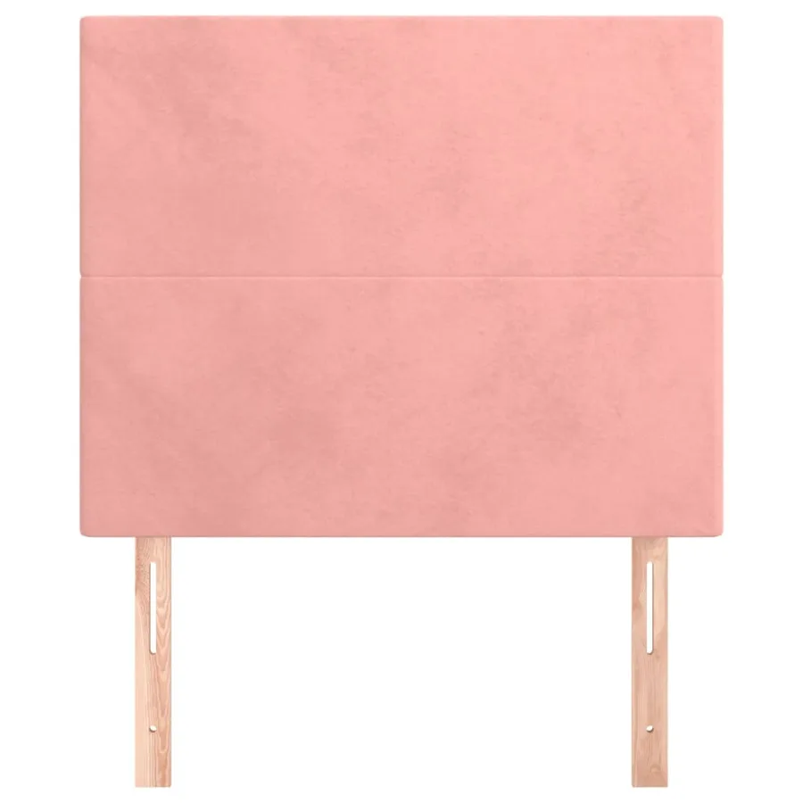Tête de lit Rose 90x5x118/128 cm Velours - 3