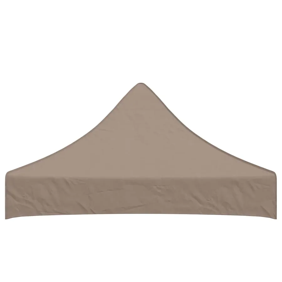 Toit de tente de réception 2x2 m Taupe 270 g/m² - 4