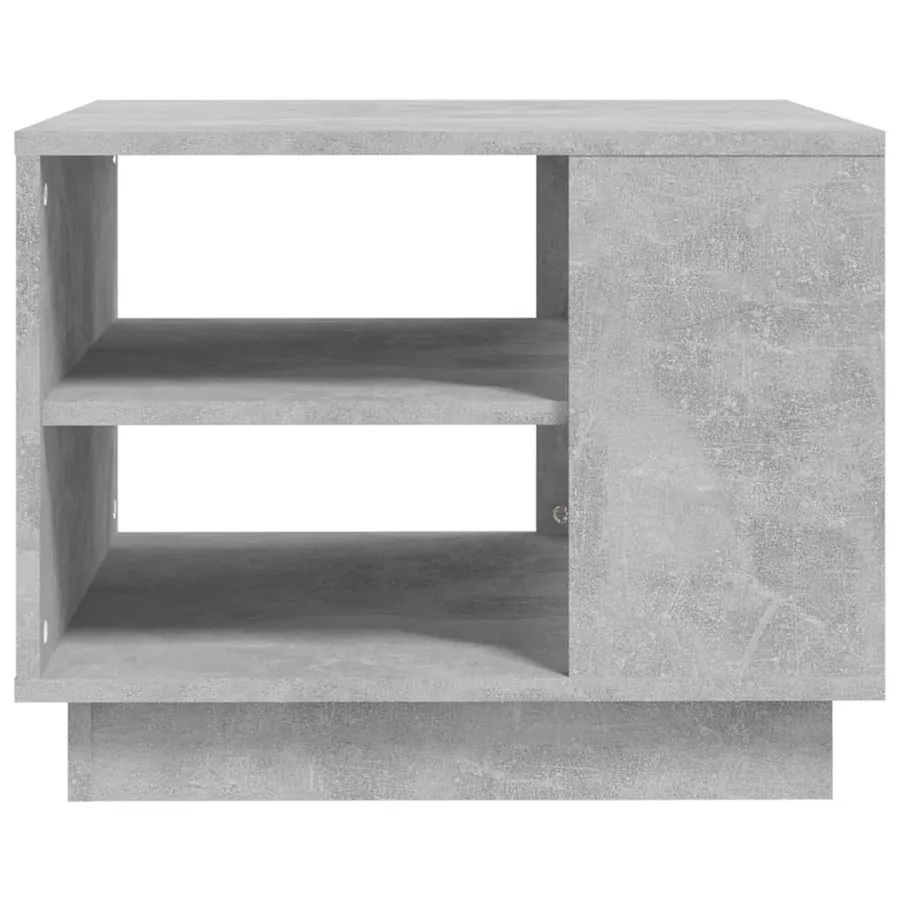 Table basse gris béton 55x55x43 cm bois d'ingénierie - 4