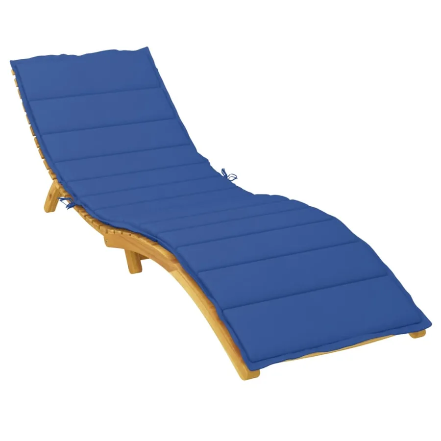 Coussin de chaise longue bleu royal 200x70x3 cm tissu oxford - 3