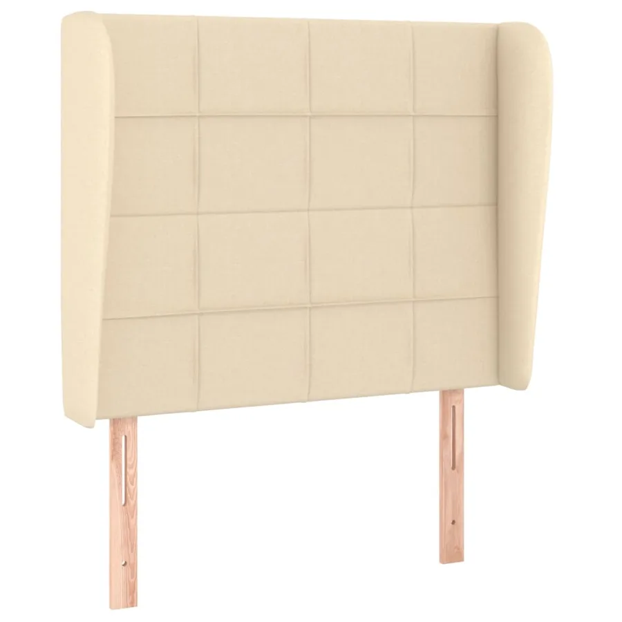 Sommier à lattes de lit avec matelas Crème 100x200 cm Tissu - 6