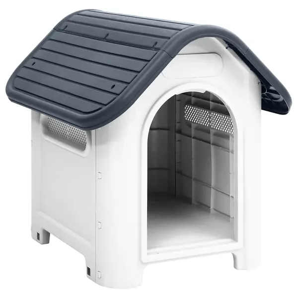 Niche pour chien Gris 59x75x66 cm Polypropylène