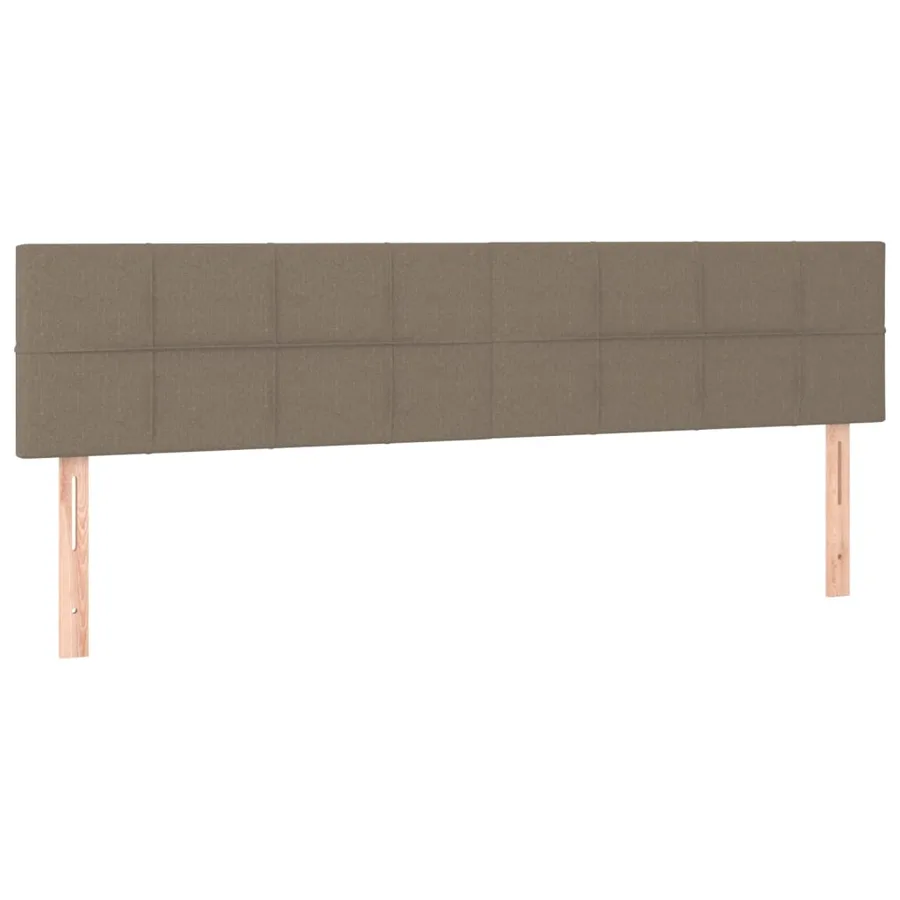 Sommier à lattes de lit avec matelas Taupe 180x200 cm Tissu - 6