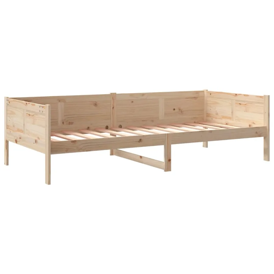 Lit de jour sans matelas bois de pin massif 80x200 cm - 4