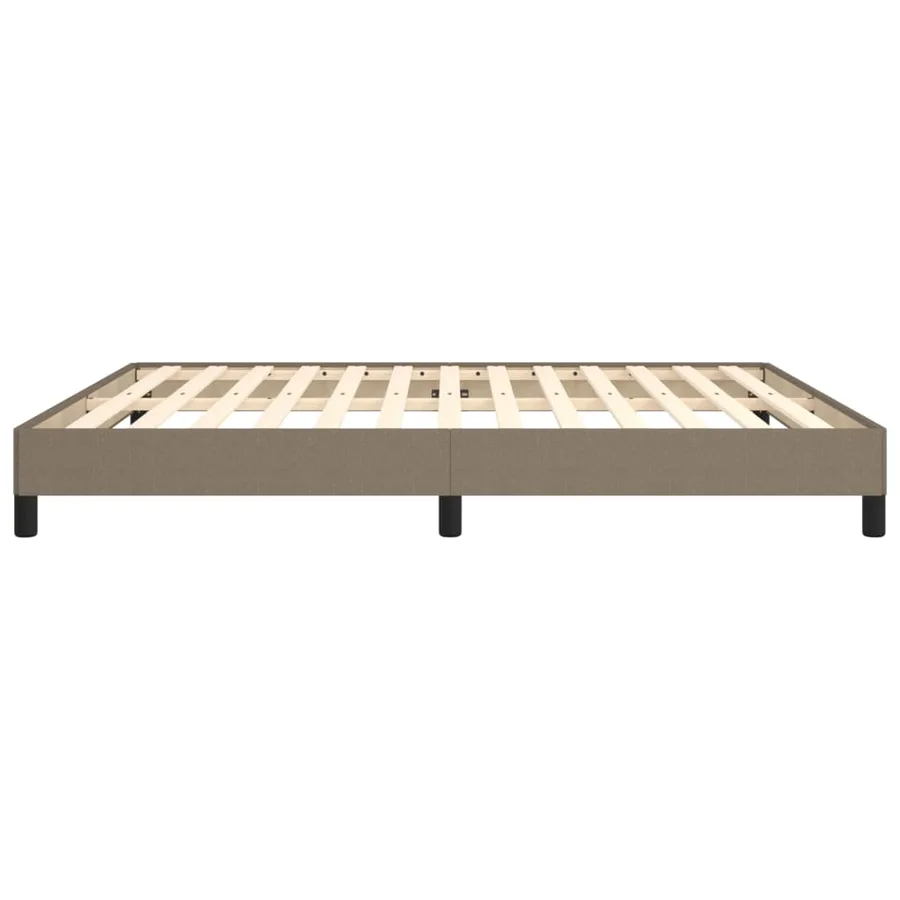 Cadre de lit sans matelas taupe 160x200 cm tissu - 6