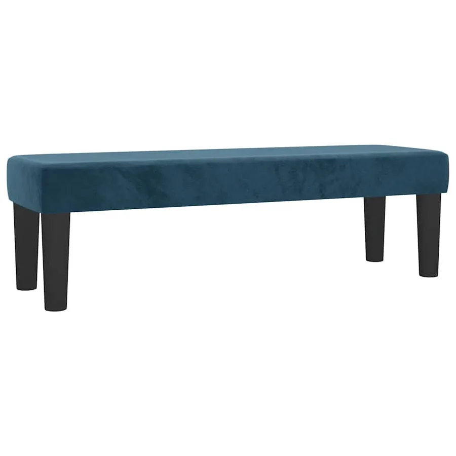 Sommier à lattes de lit et matelas Bleu foncé 200x200cm Velours - 7