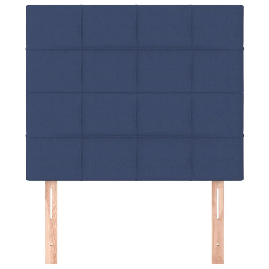Tête de lit Bleu 90x5x118/128 cm Tissu - 3