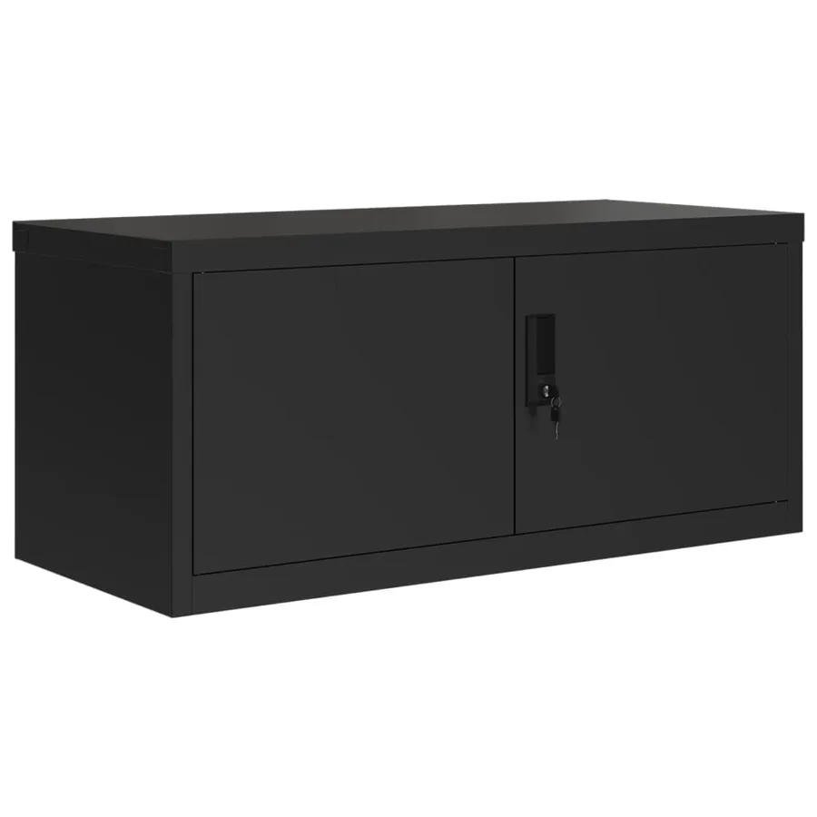 Classeur noir 90x40x130 cm acier - 3
