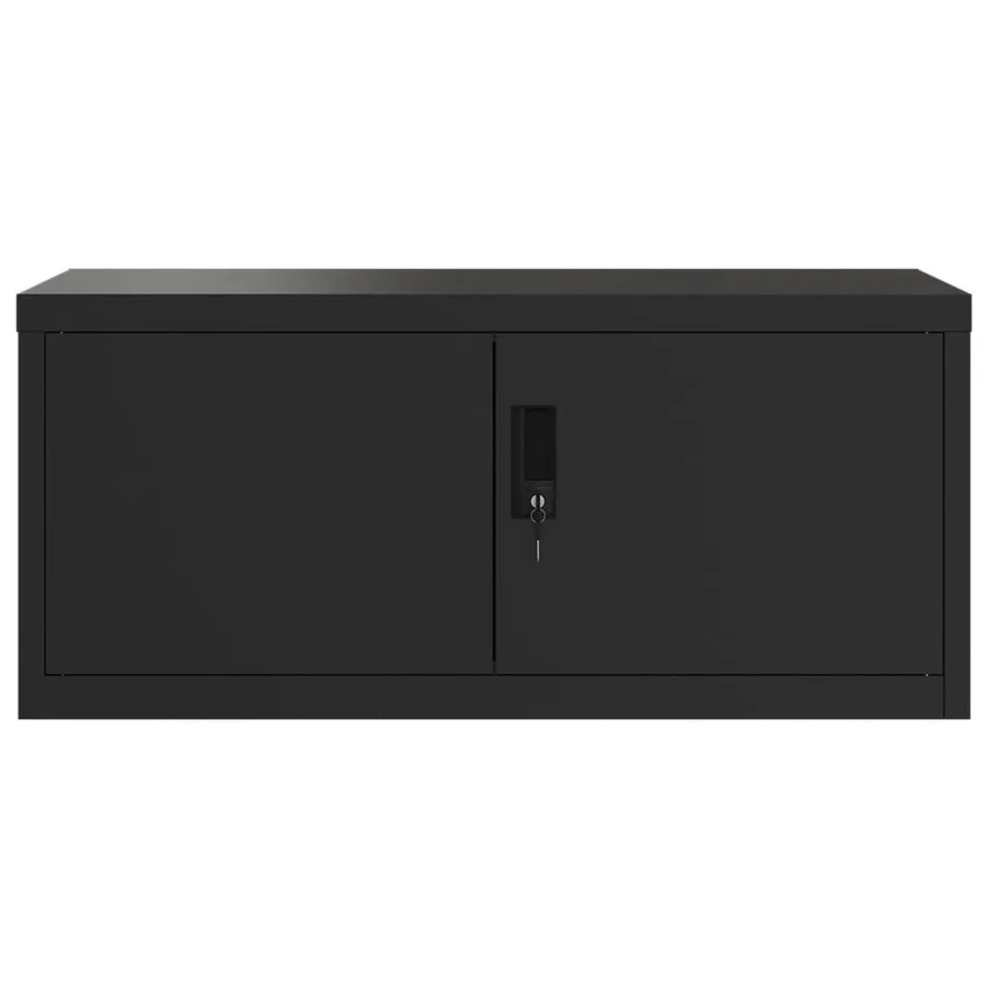 Classeur noir 90x40x130 cm acier - 4