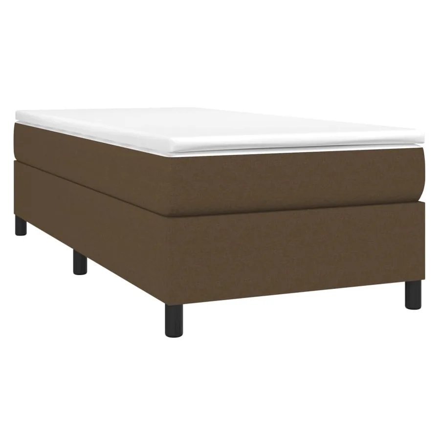 Sommier à lattes de lit avec matelas Marron foncé 80x200 cm - 3