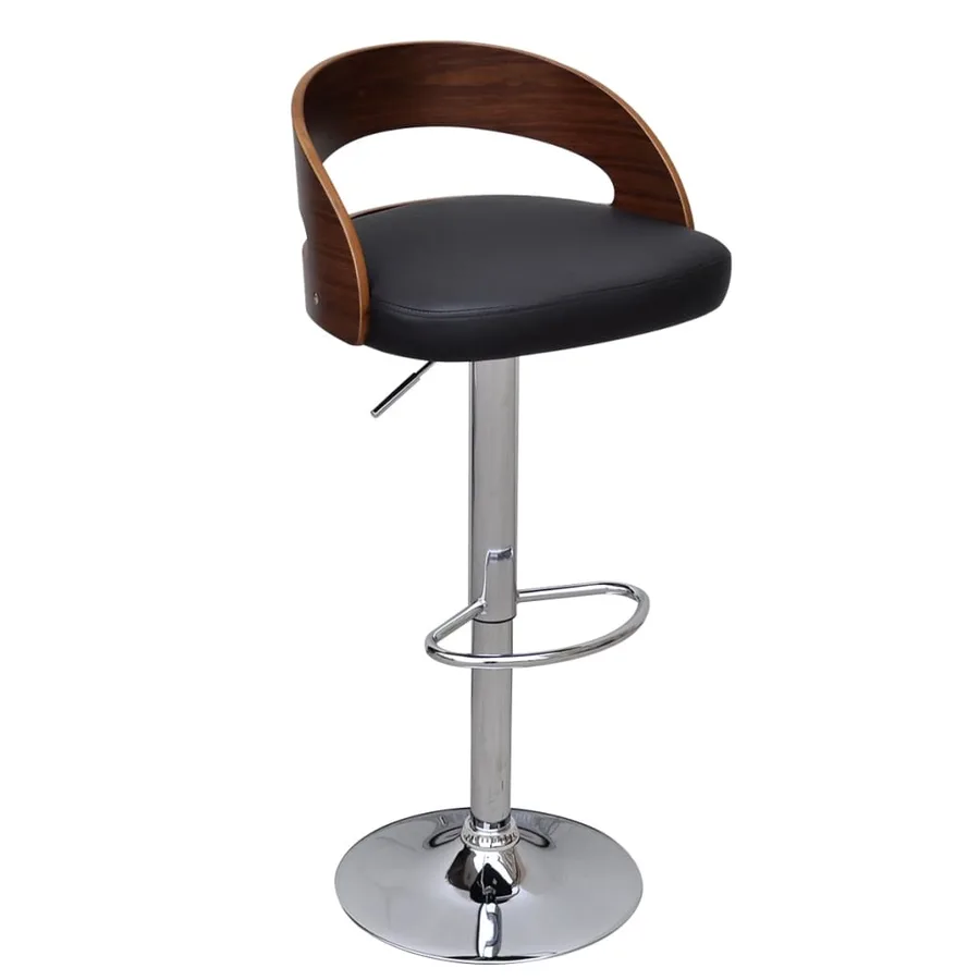 Tabourets de bar lot de 2 bois courbé - 2