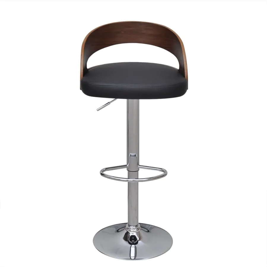 Tabourets de bar lot de 2 bois courbé - 4