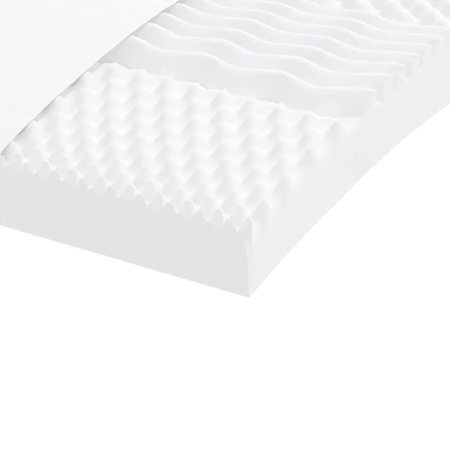 Matelas en mousse blanc 100x200 cm 7 zones dureté 20 ILD - 6