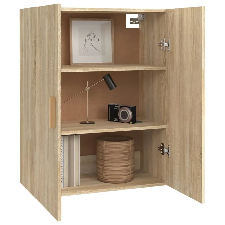 Armoire murale suspendue Chêne sonoma 69,5x34x90 cm - 5