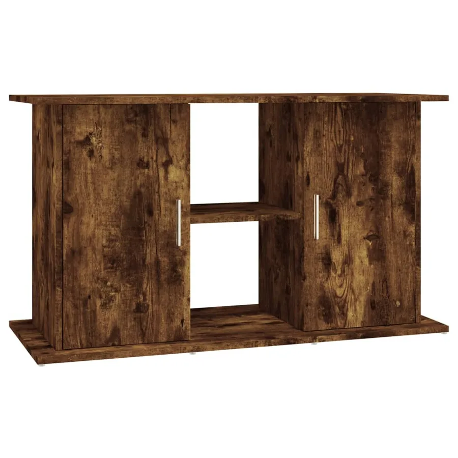 Support pour aquarium chêne fumé 101x41x58 cm bois d'ingénierie - 2
