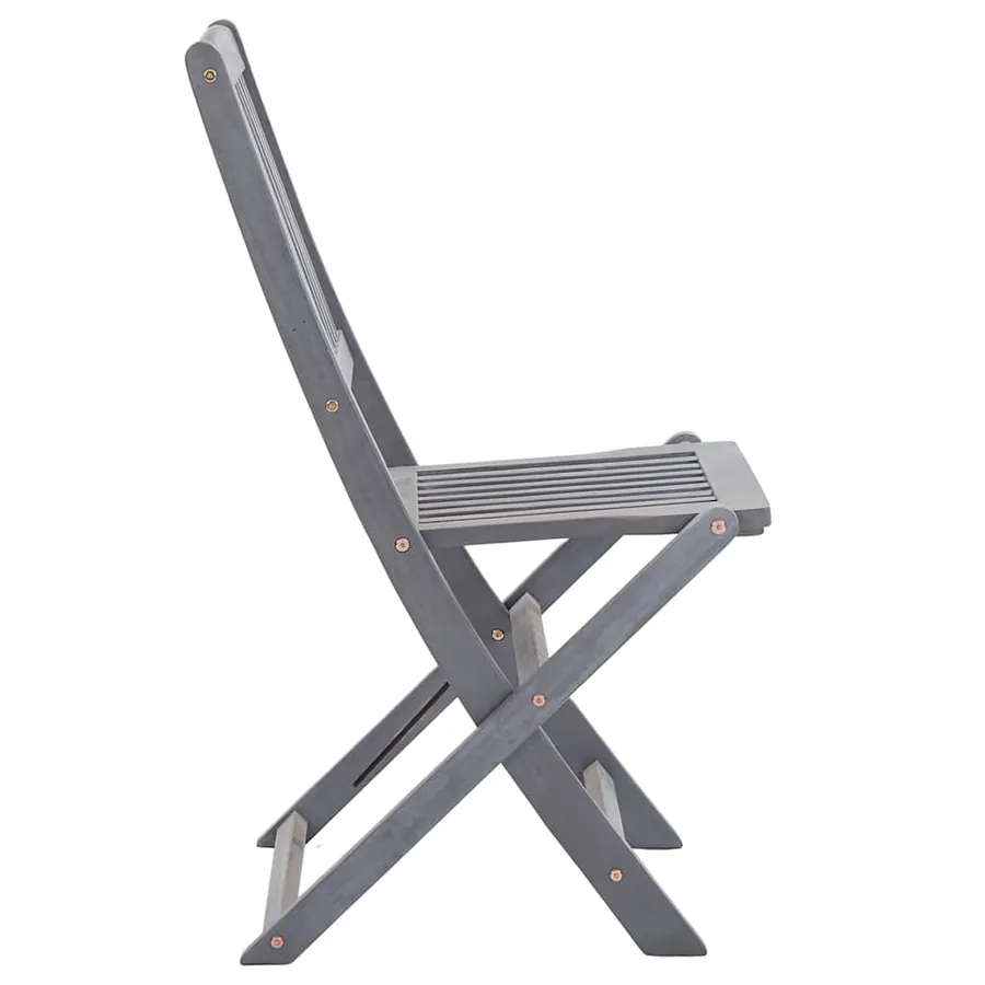 Chaises pliables d'extérieur lot de 8 Bois d'acacia solide - 3