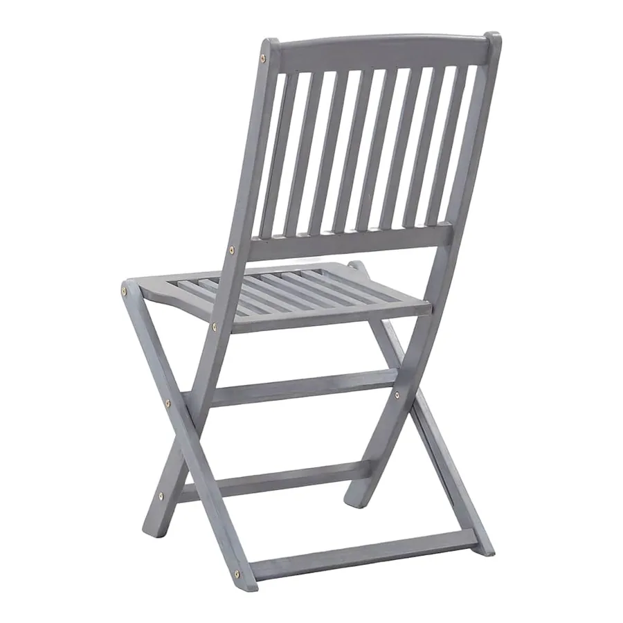 Chaises pliables d'extérieur lot de 8 Bois d'acacia solide - 4