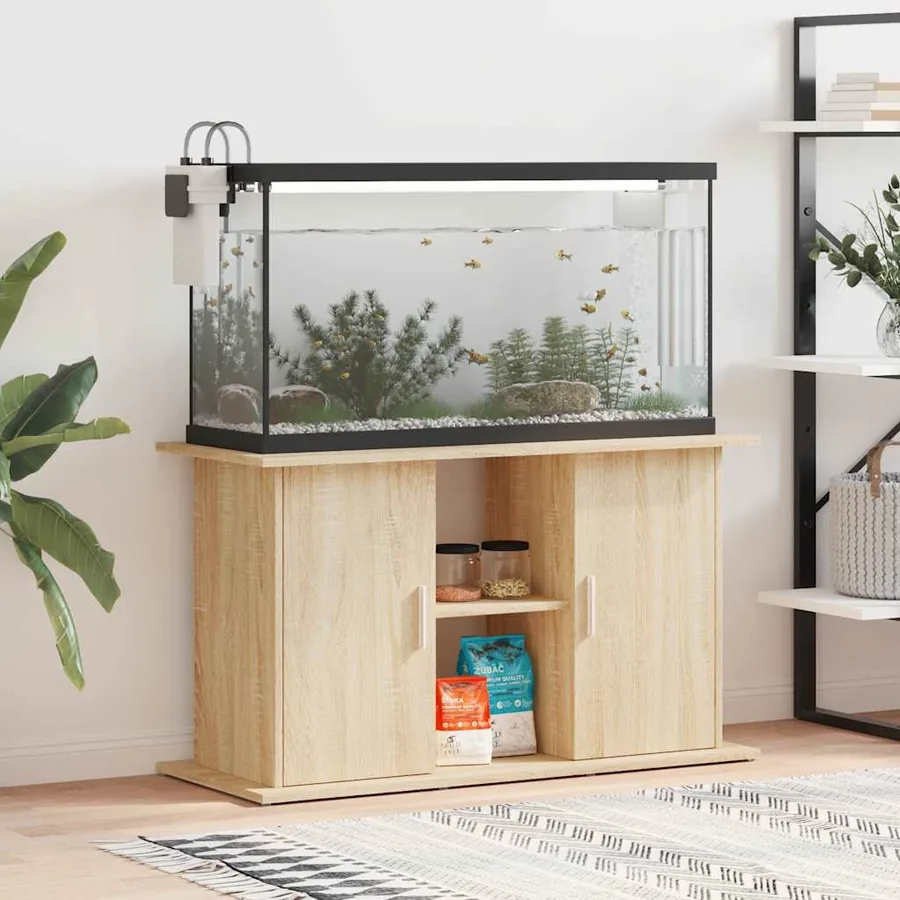 Support d'aquarium Chêne Sonoma 101x41x58 cm Bois d'ingénierie