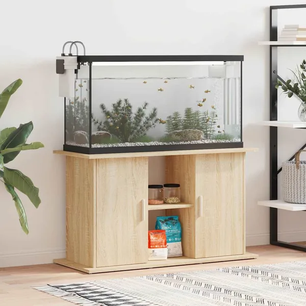 Support d'aquarium Chêne Sonoma 101x41x58 cm Bois d'ingénierie