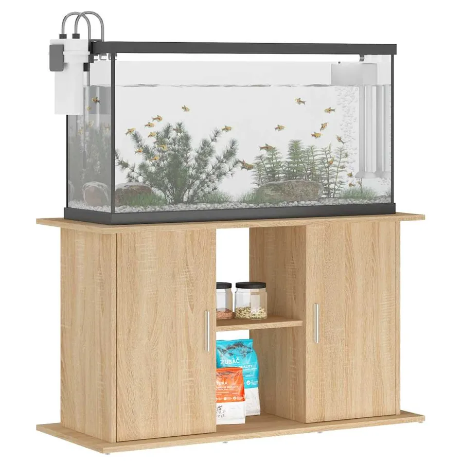 Support d'aquarium Chêne Sonoma 101x41x58 cm Bois d'ingénierie - 3