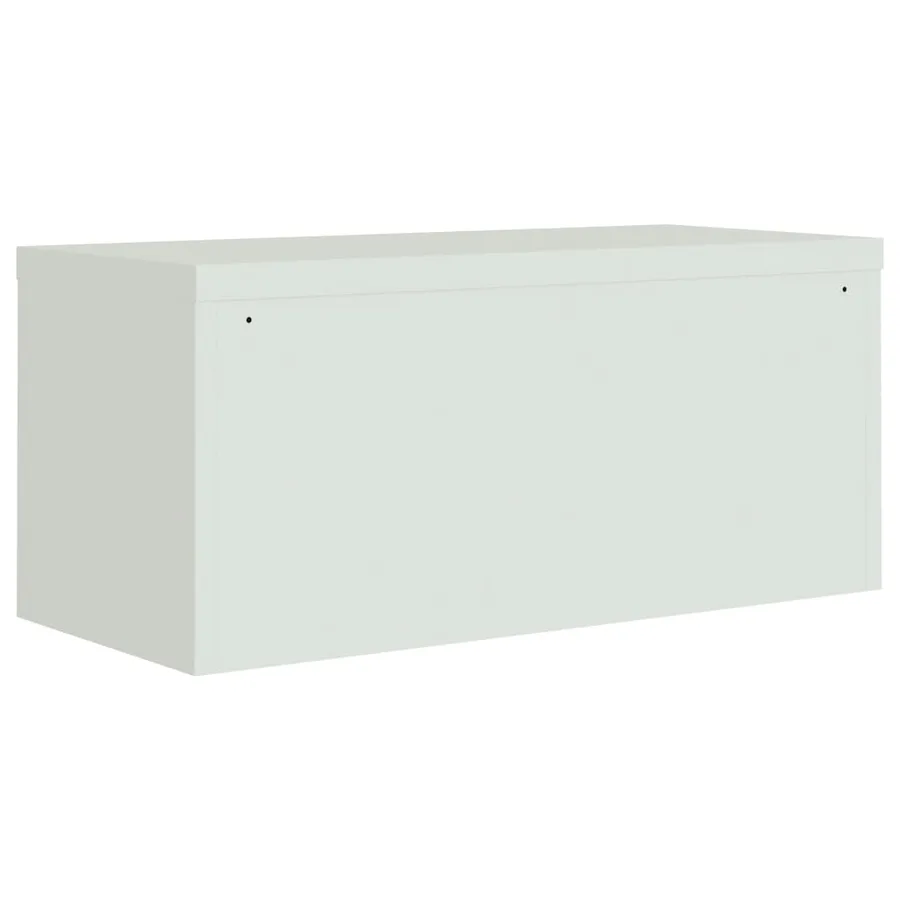 Classeur gris clair 90x40x110 cm acier - 6