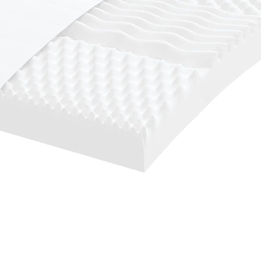 Matelas en mousse blanc 180x200 cm 7 zones dureté 20 ILD - 6
