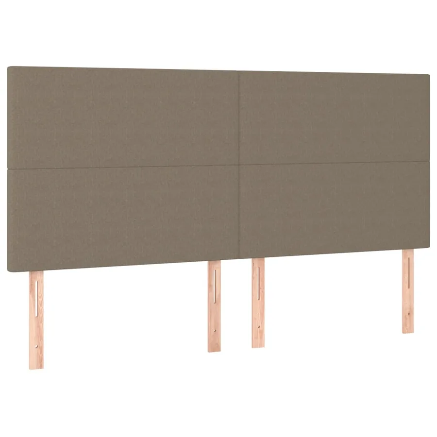 Sommier à lattes de lit avec matelas Taupe 180x200 cm Tissu - 5