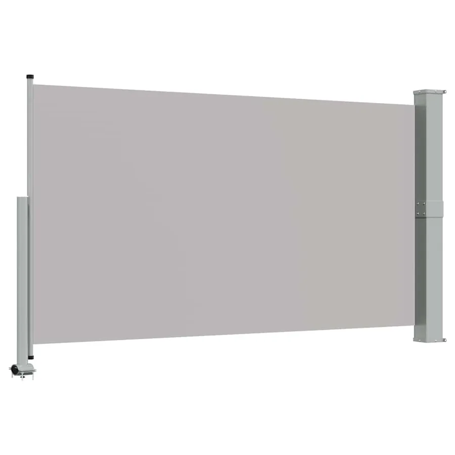 Auvent latéral rétractable de patio 140 x 300 cm Gris - 6