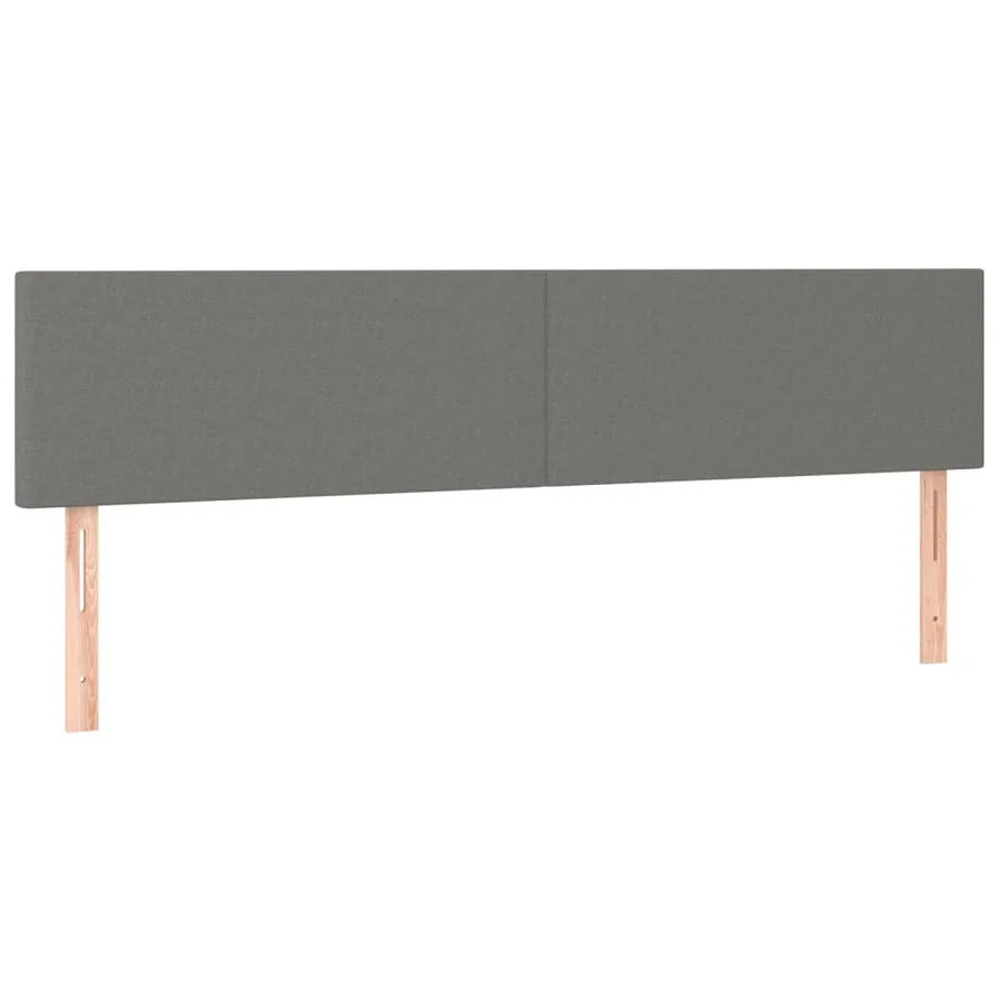 Sommier à lattes de lit et matelas et LED Gris foncé 180x200 cm - 7