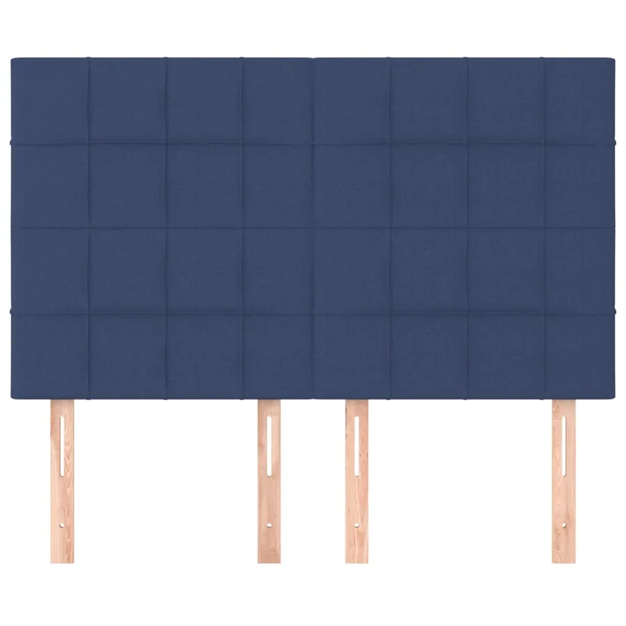 Tête de lit Bleu 144x5x118/128 cm Tissu - 3