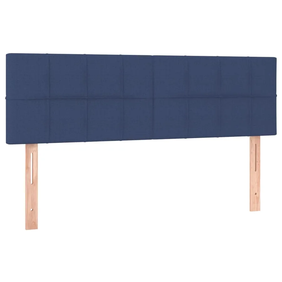Tête de lit à LED Bleu 144x5x78/88 cm Tissu - 4