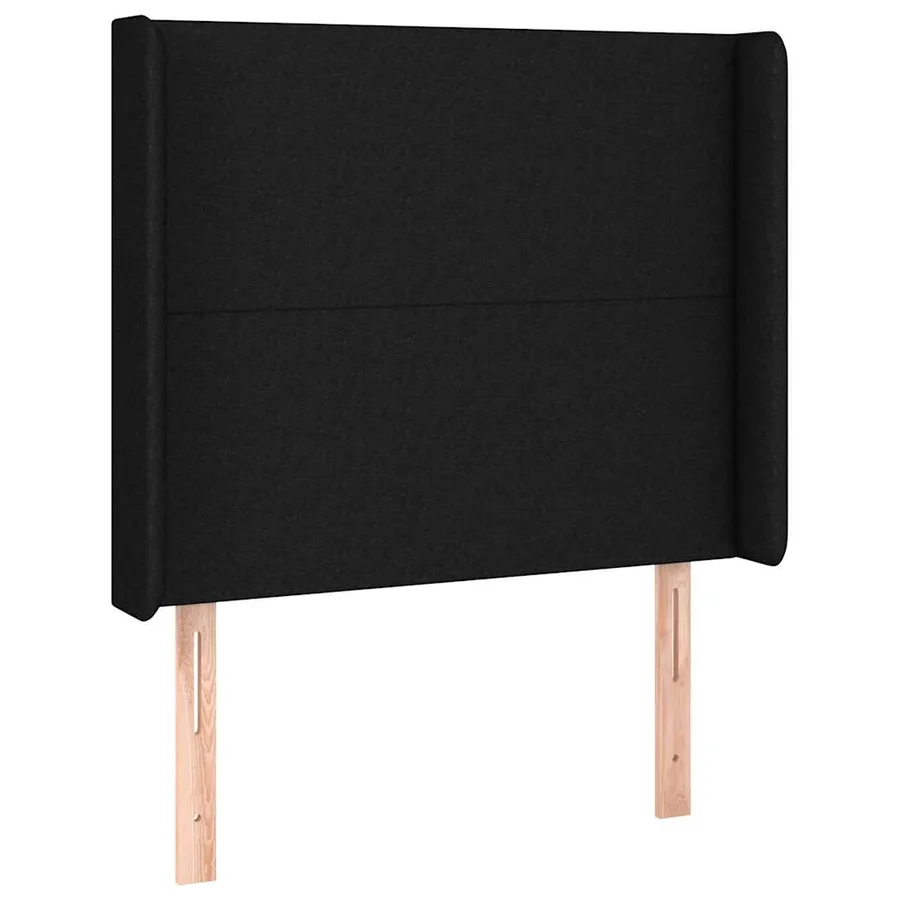 Sommier à lattes de lit avec matelas Noir 90x200 cm Tissu - 6
