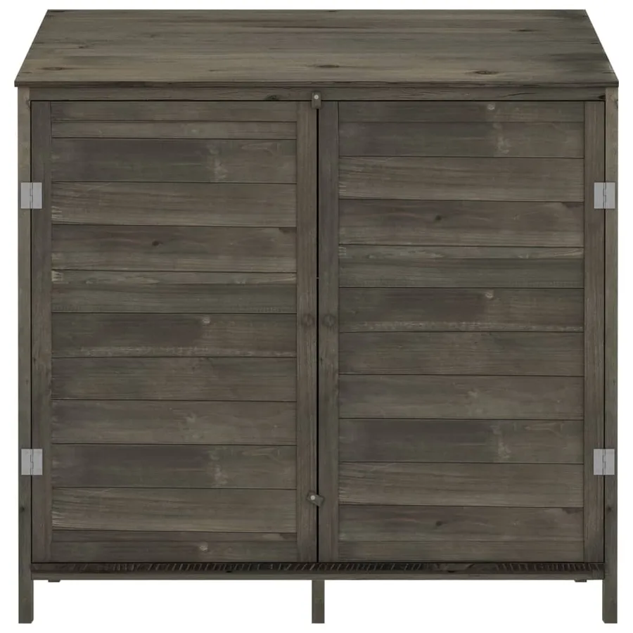 Remise de jardin Anthracite 102x52x112 cm Bois de sapin solide - 3