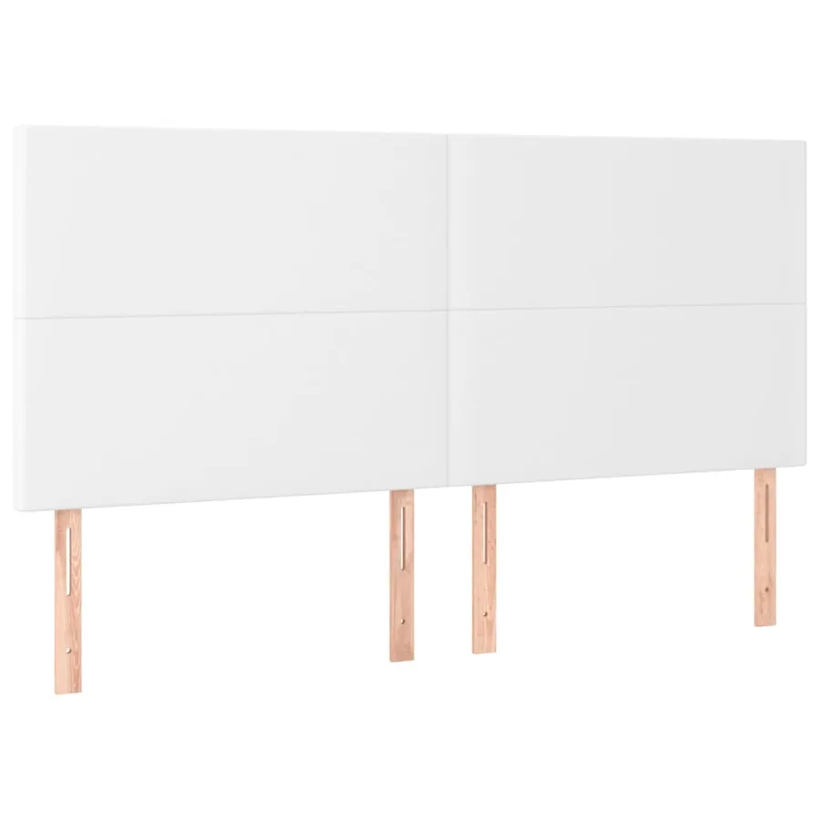Sommier à lattes de lit avec matelas Blanc 180x200cm Similicuir - 6