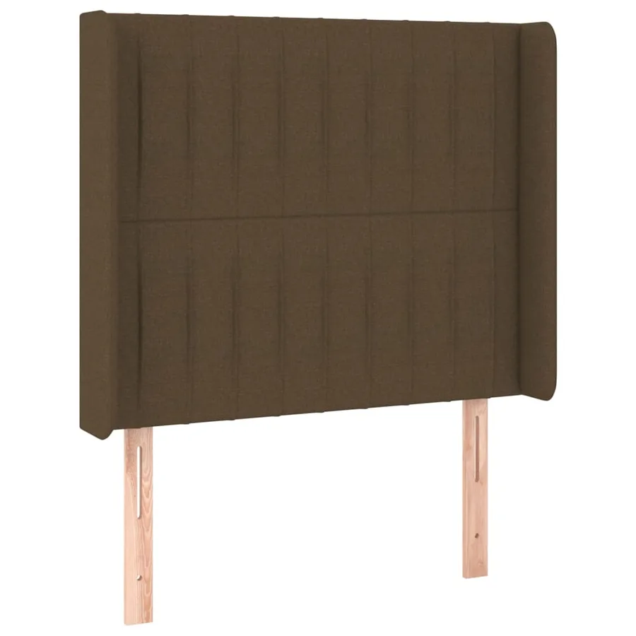 Sommier à lattes de lit matelas et LED Marron foncé 100x200cm - 7