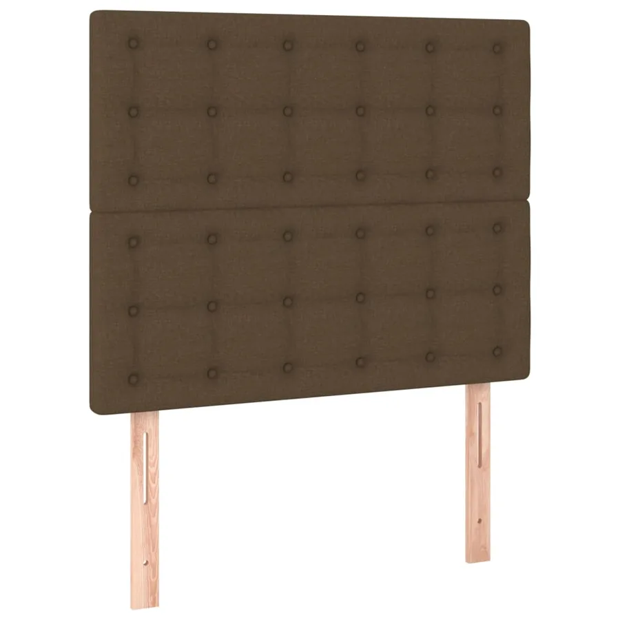Sommier à lattes de lit avec matelas Marron foncé 100x200 cm - 6
