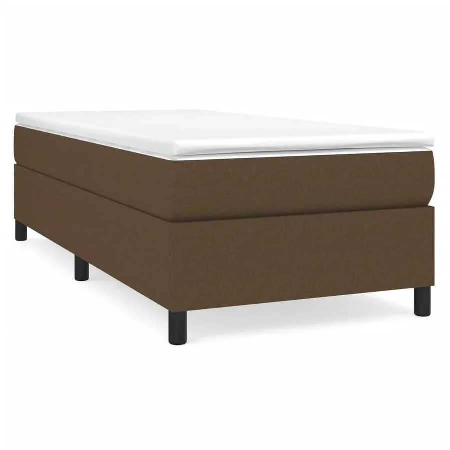 Sommier à lattes de lit avec matelas Marron foncé 100x200 cm - 2