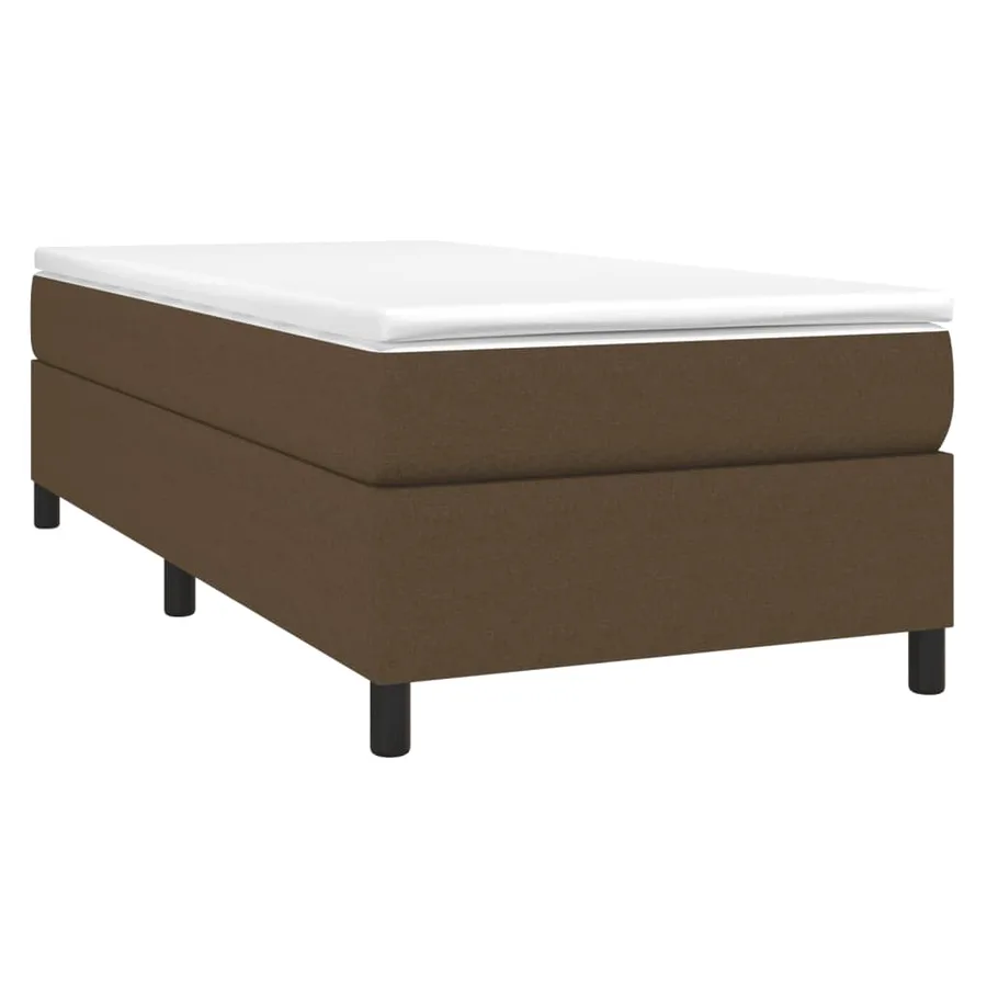 Sommier à lattes de lit avec matelas Marron foncé 100x200 cm - 3