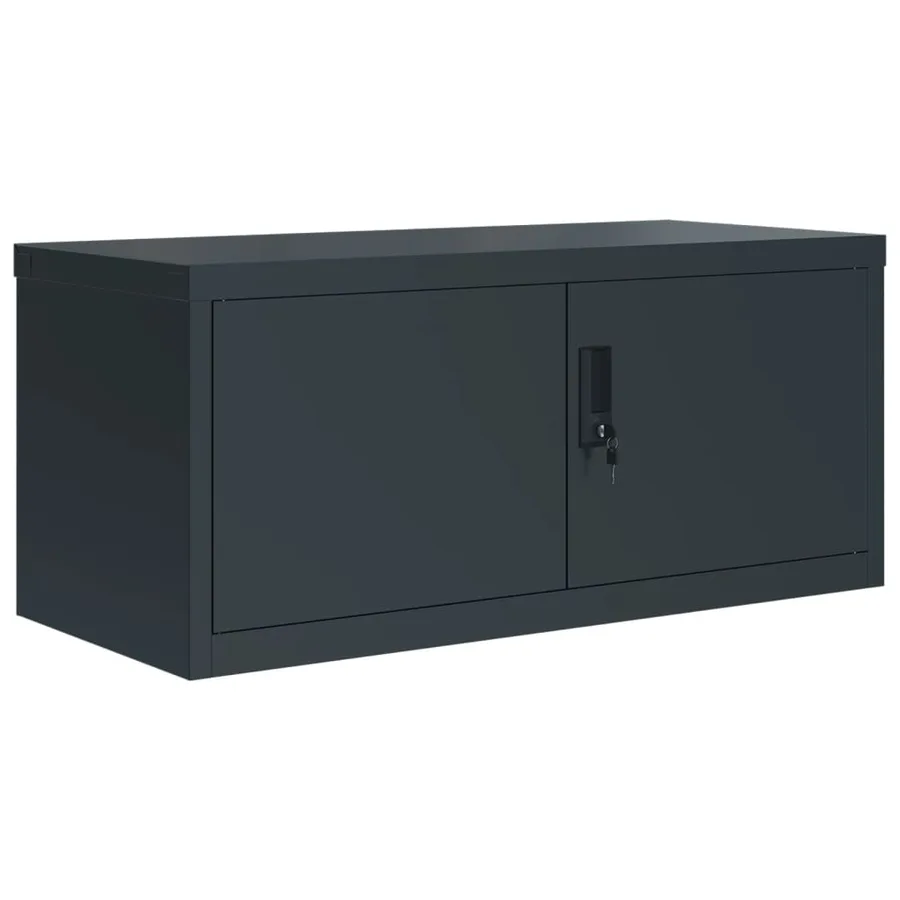Classeur anthracite 90x40x110 cm acier - 3