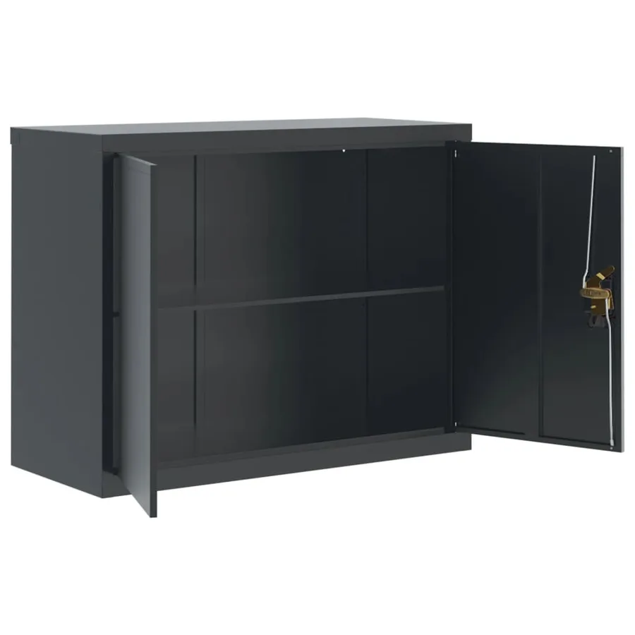 Classeur anthracite 90x40x110 cm acier - 9