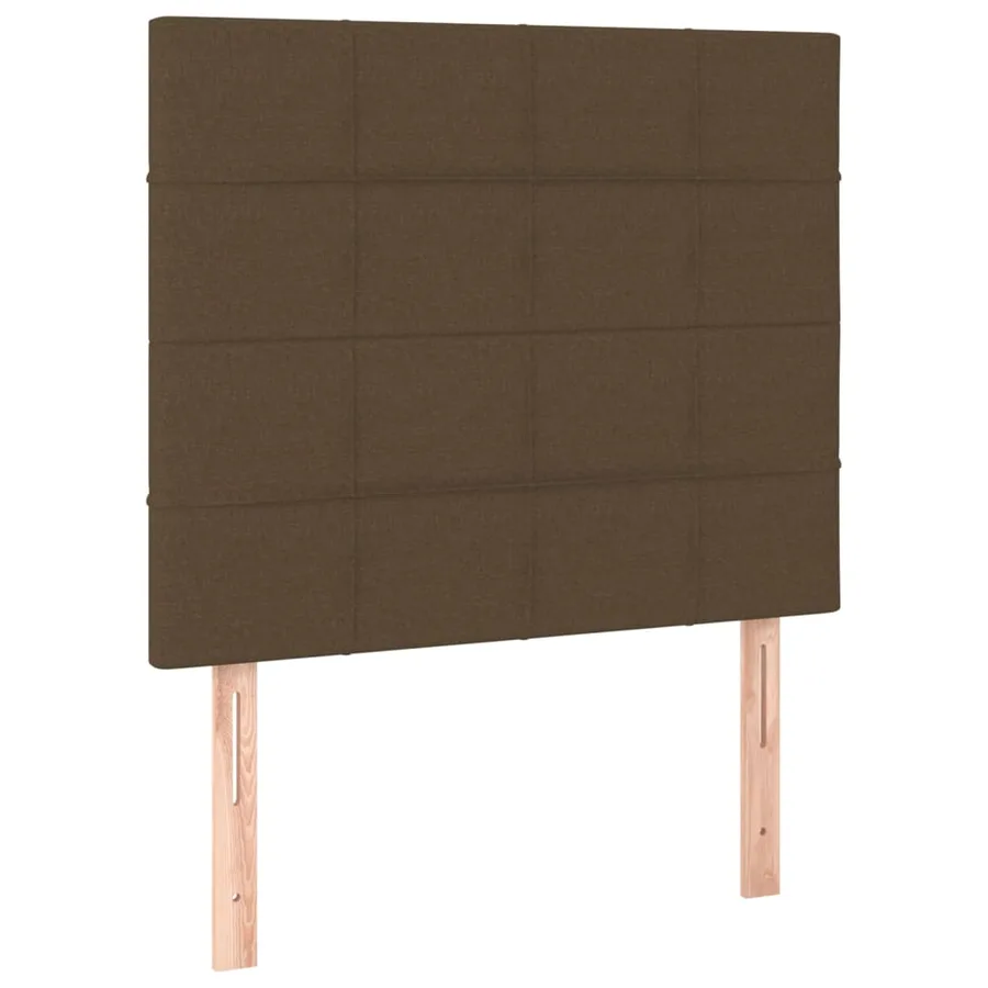 Sommier à lattes de lit avec matelas Marron foncé 90x200 cm - 5