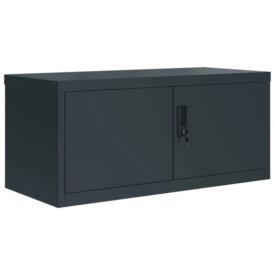 Classeur anthracite 90x40x40 cm acier - 2